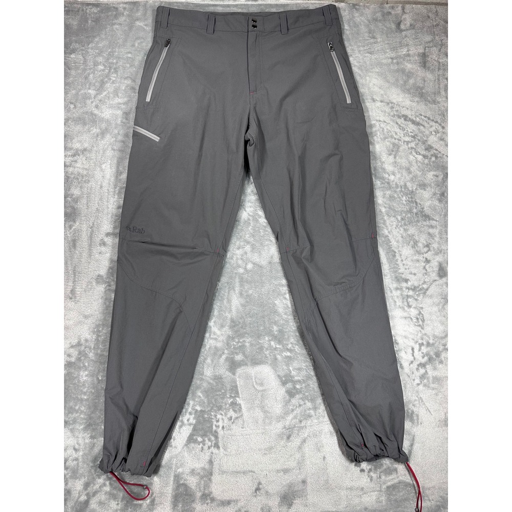 Rab Vertex Pants Mens 34x32 Grey Technical Hiking Outdoor Matrix QFS-95 Trousers